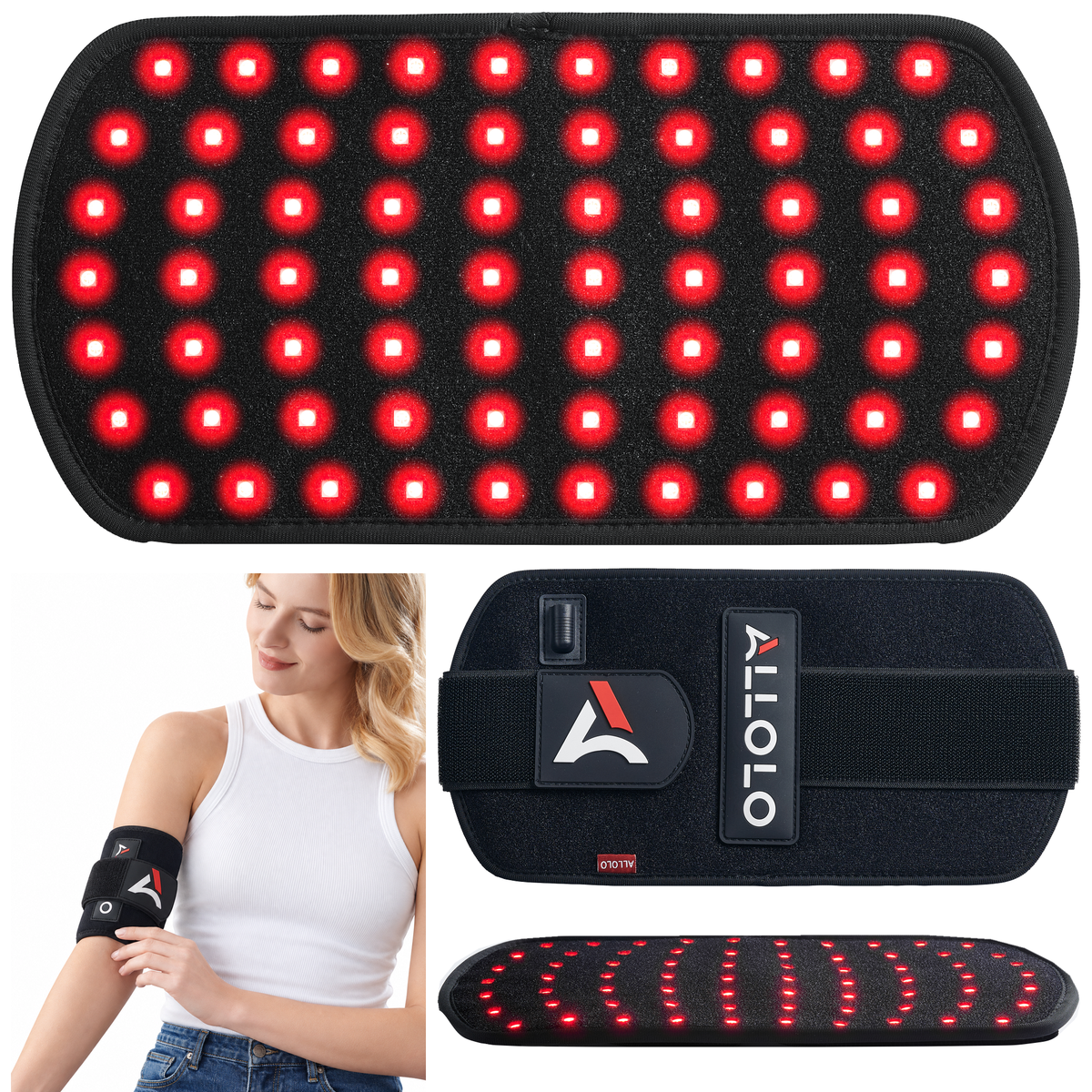 ALLOLO Red Light Therapy Belt | 12.6″ × 6.3″