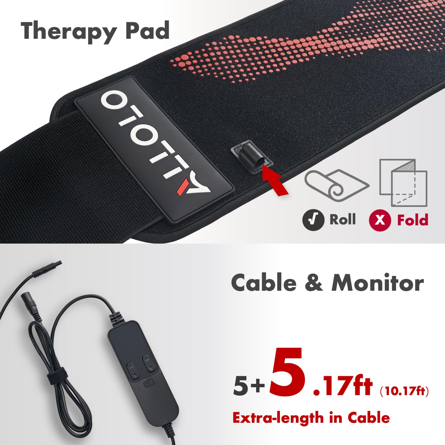 ALLOLO Red Light Therapy Belt | 39″ × 7.7″ — Product view 7