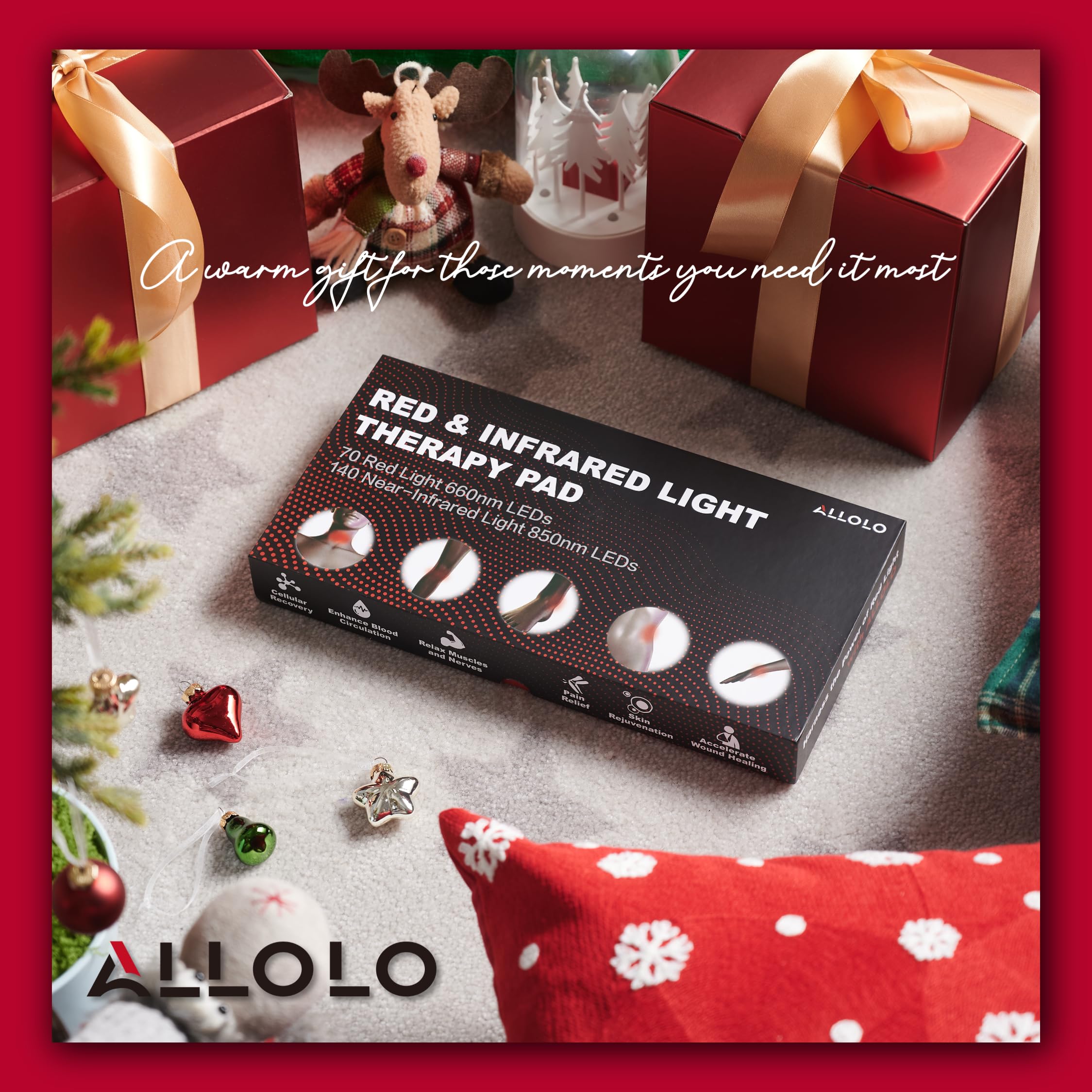 ALLOLO Red Light Therapy Belt | 12.6″ × 6.3″ — Product view 8